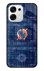 Koi Blue Oppo F33 5G Metal Case Back Cover by Casekaro