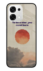 Pixel Sun Oppo F33 5G Metal Case Back Cover by Casekaro