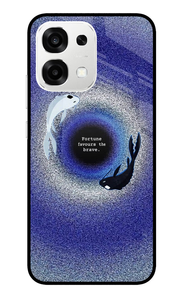 Dark Koi Oppo F33 5G Metal Case Back Cover by Casekaro