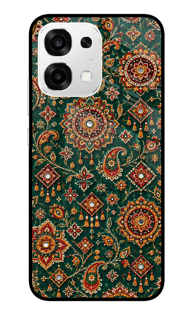 Green Pataka Oppo F33 5G Metal Case Back Cover by Casekaro