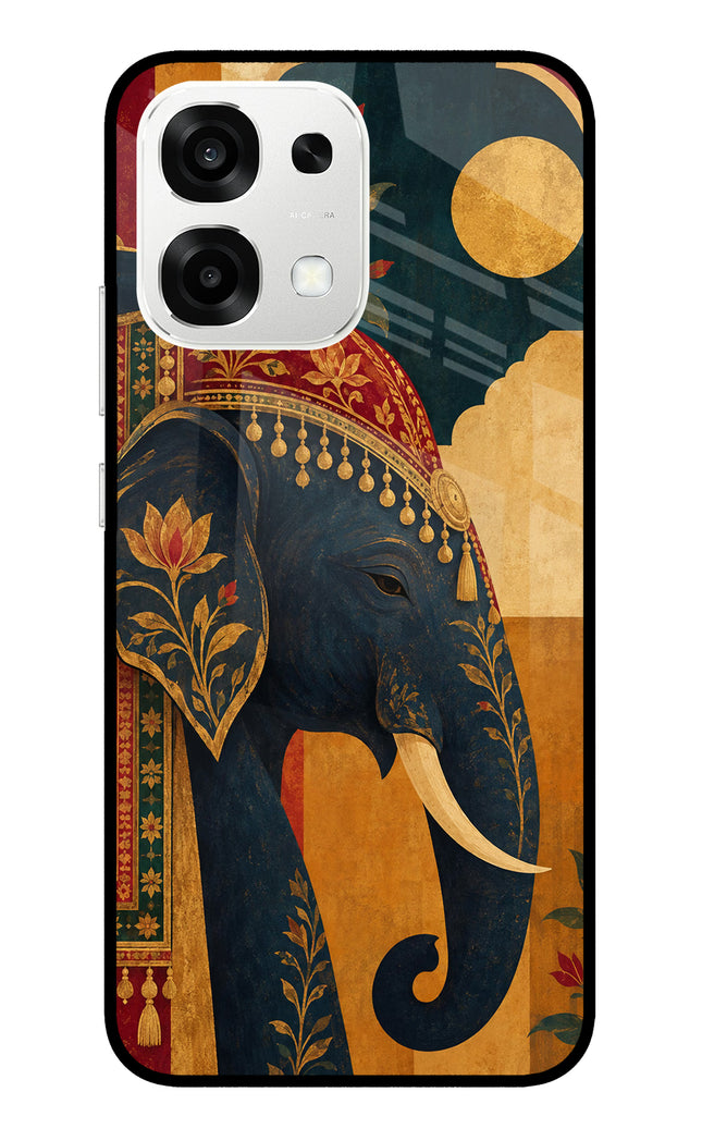Royal Elephant Oppo F33 5G Metal Case Back Cover by Casekaro