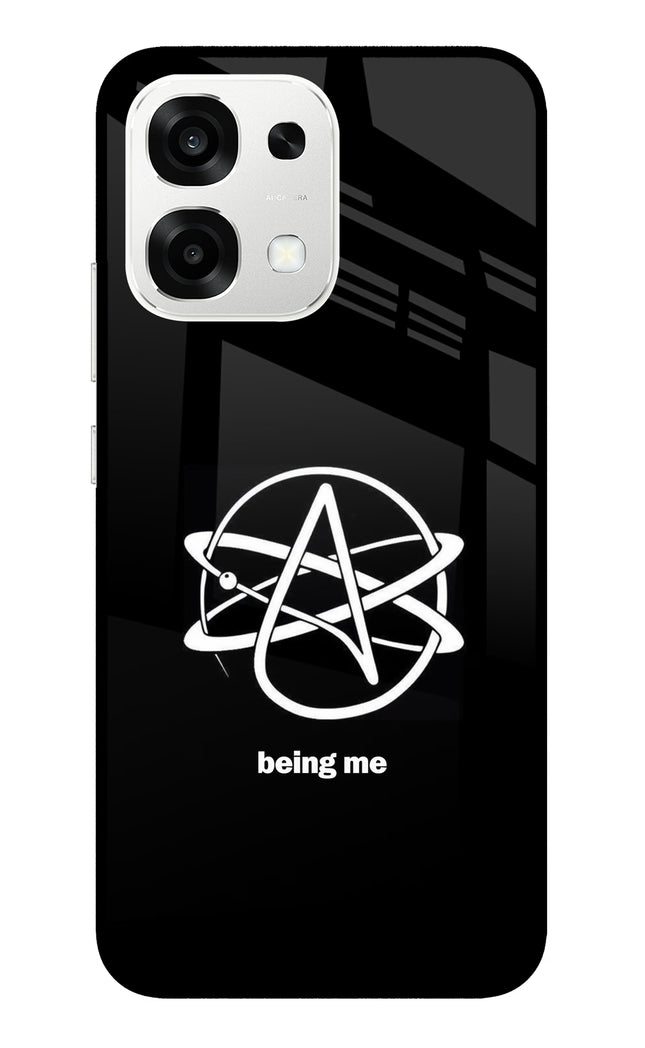 Atheist Symbol Oppo F33 5G Metal Case Back Cover by Casekaro
