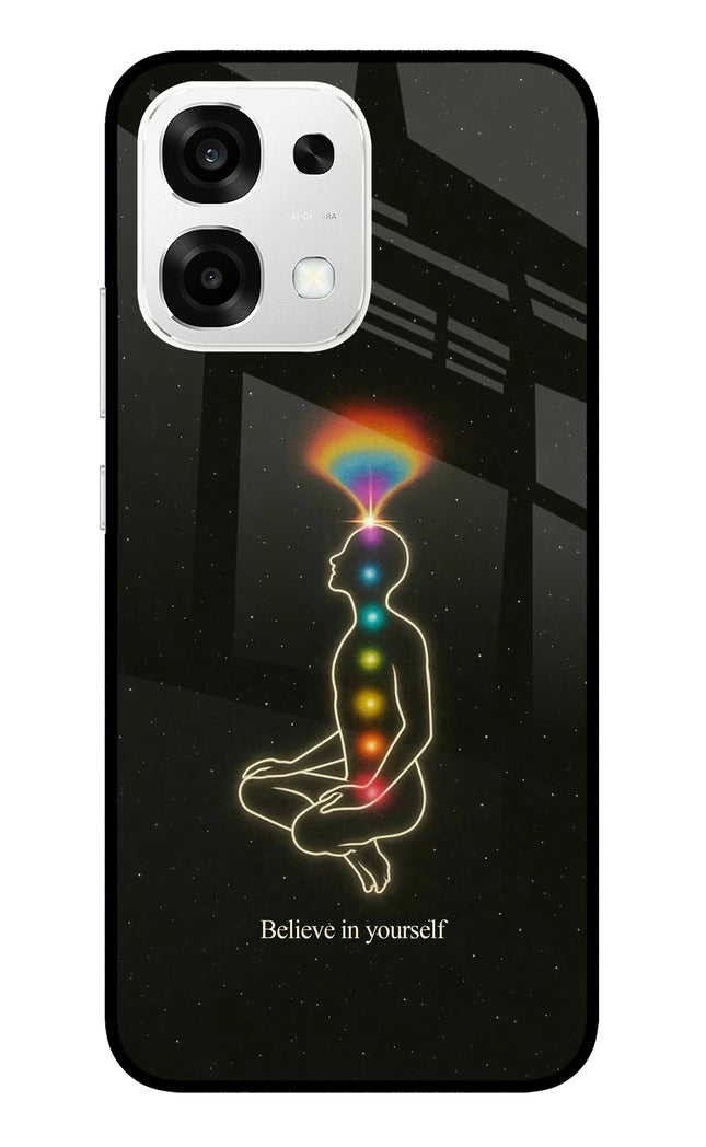Believe in yourself Oppo F33 5G Metal Case Back Cover by Casekaro