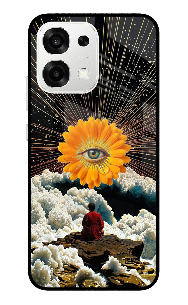 Cosmic Flower Oppo F33 5G Metal Case Back Cover by Casekaro