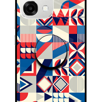 Colorful Pattern Oppo F33 5G Pop Case by Casekaro