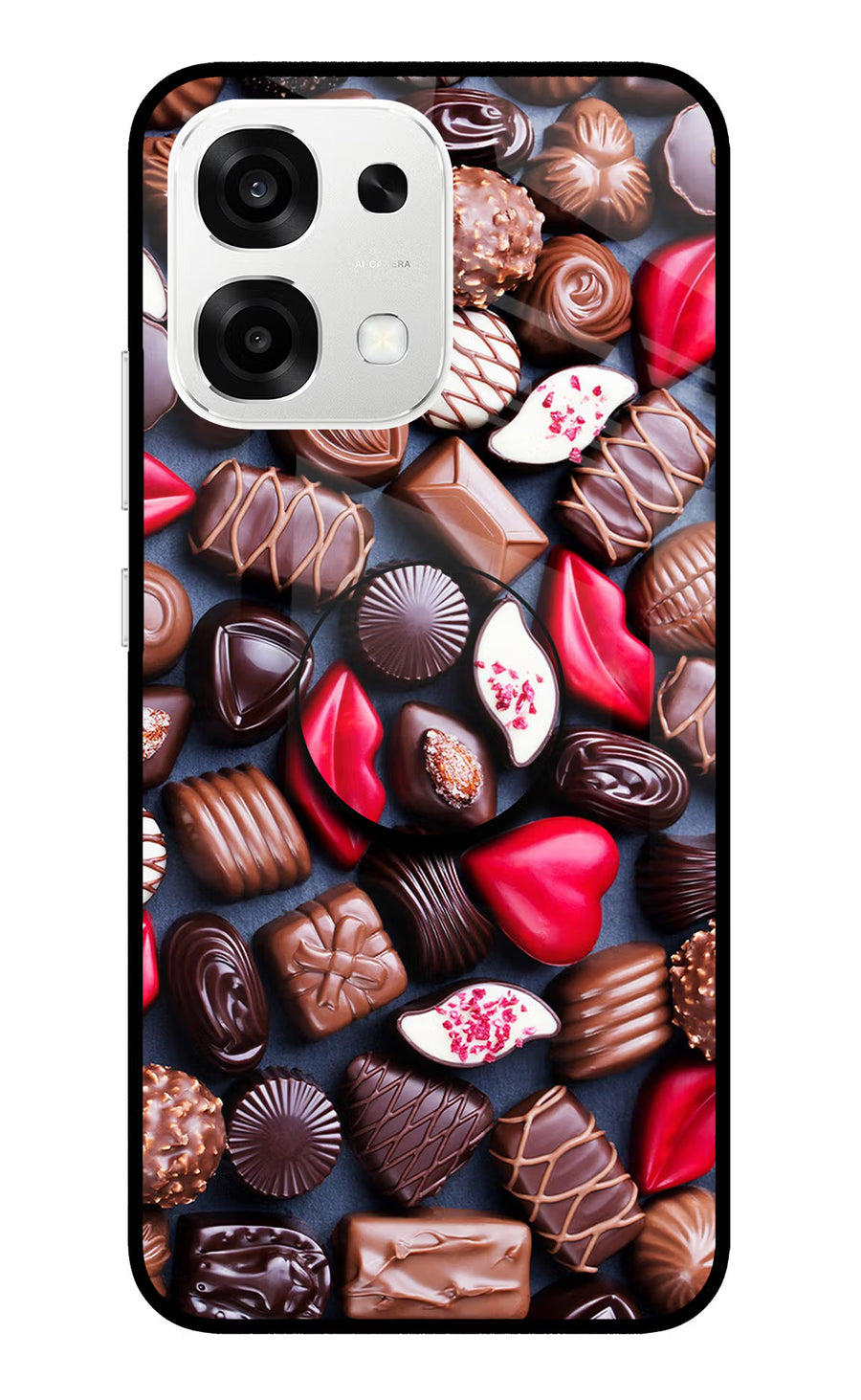 Chocolates Oppo F33 5G Pop Case, Metal case