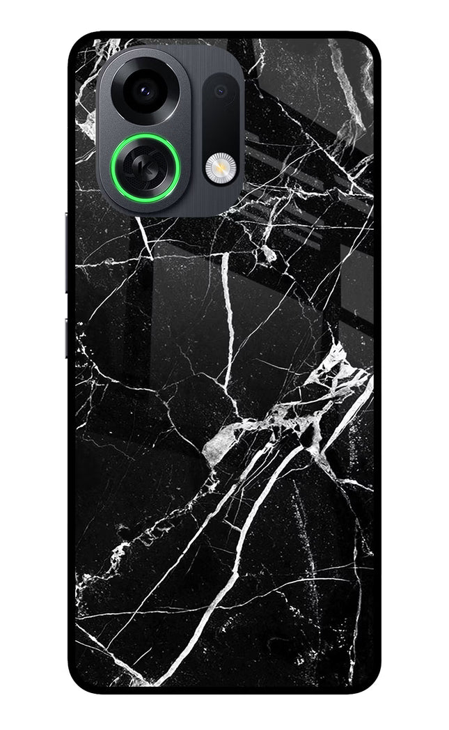Black Marble Pattern OPPO K13 Turbo Pro 5G Metal Case Back Cover by Casekaro