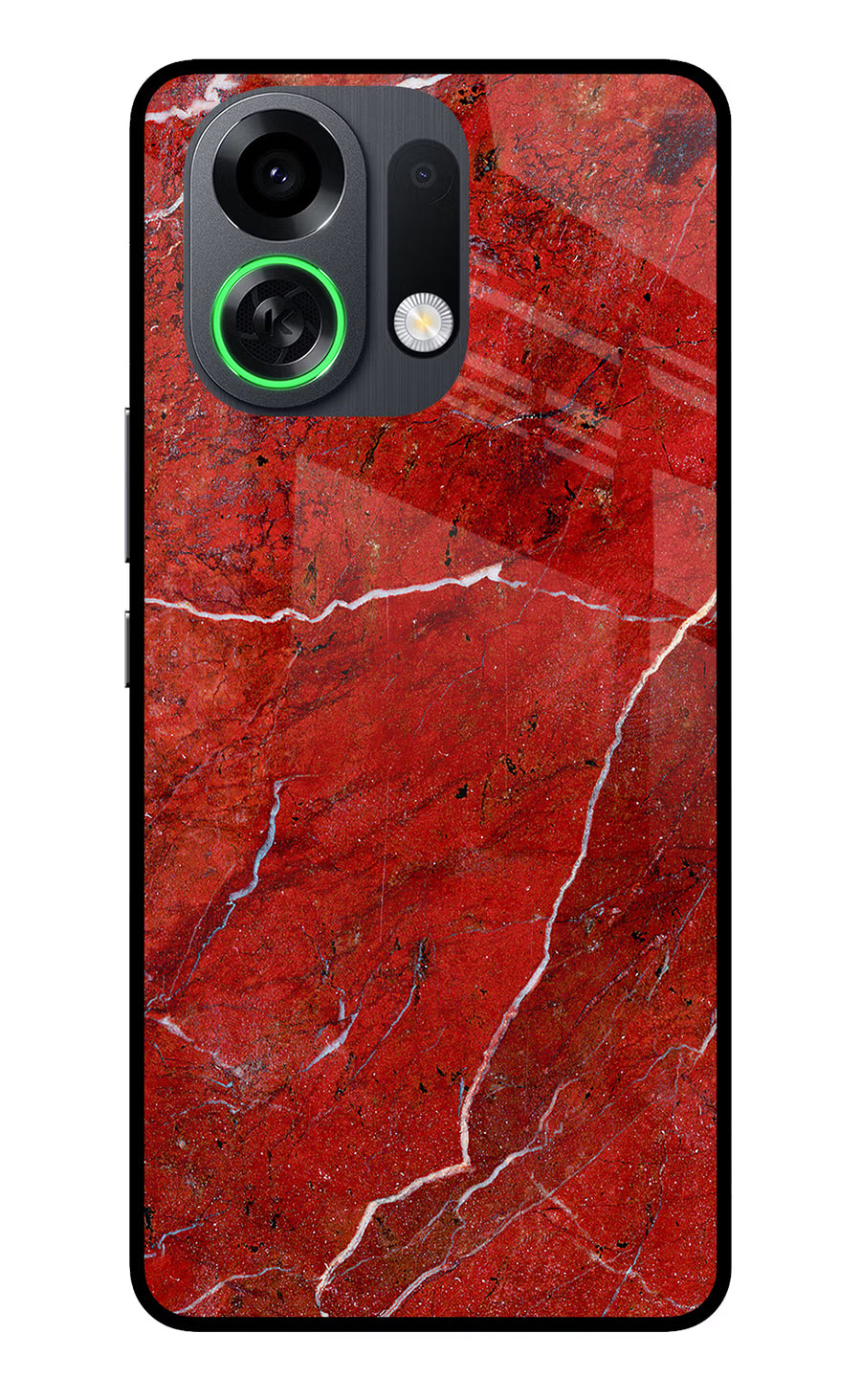 Red Marble Design OPPO K13 Turbo Pro 5G Back Cover, Metal case