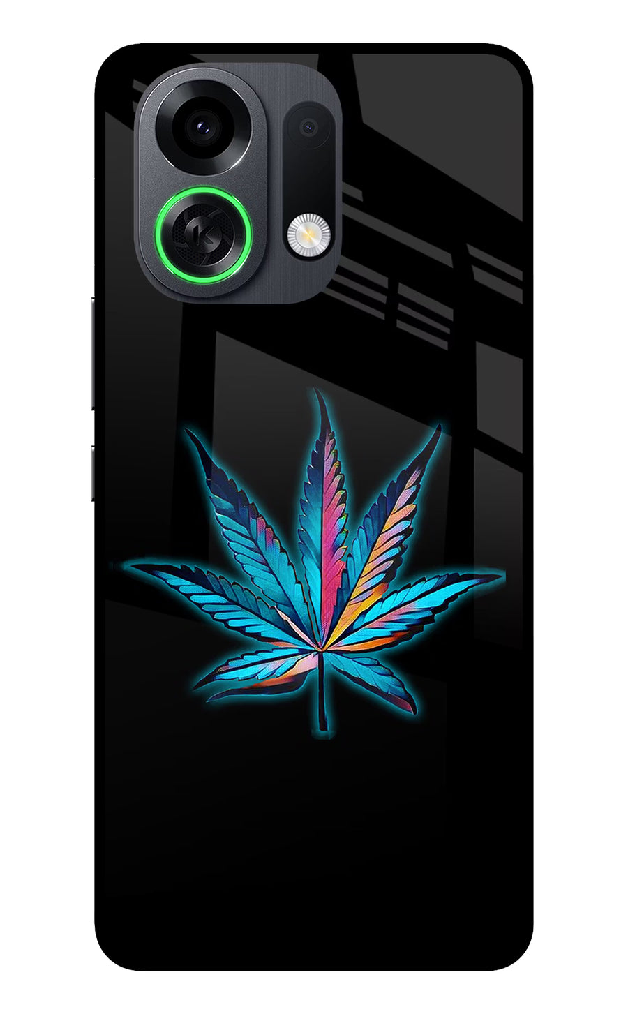 Weed OPPO K13 Turbo Pro 5G Back Cover, Metal case