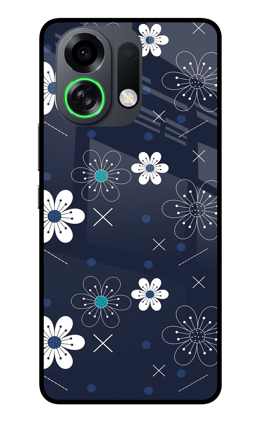 Flowers OPPO K13 Turbo Pro 5G Back Cover, Metal case