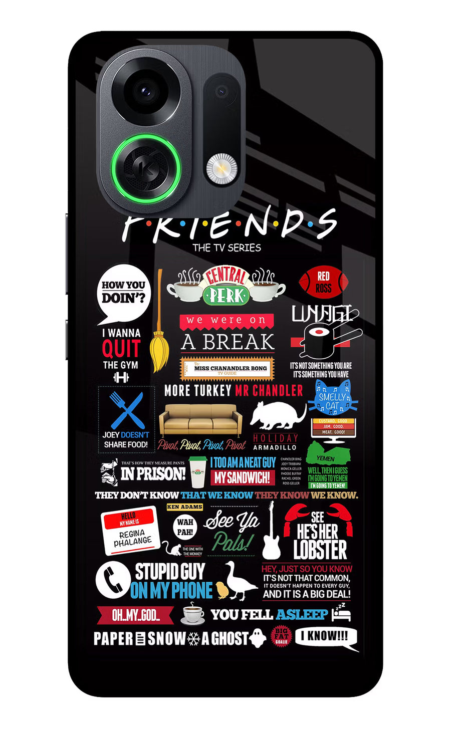 FRIENDS OPPO K13 Turbo Pro 5G Back Cover, Metal case