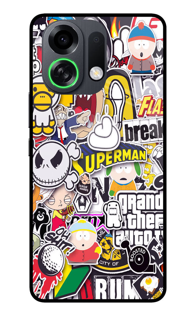 Sticker Bomb OPPO K13 Turbo Pro 5G Metal Case Back Cover by Casekaro