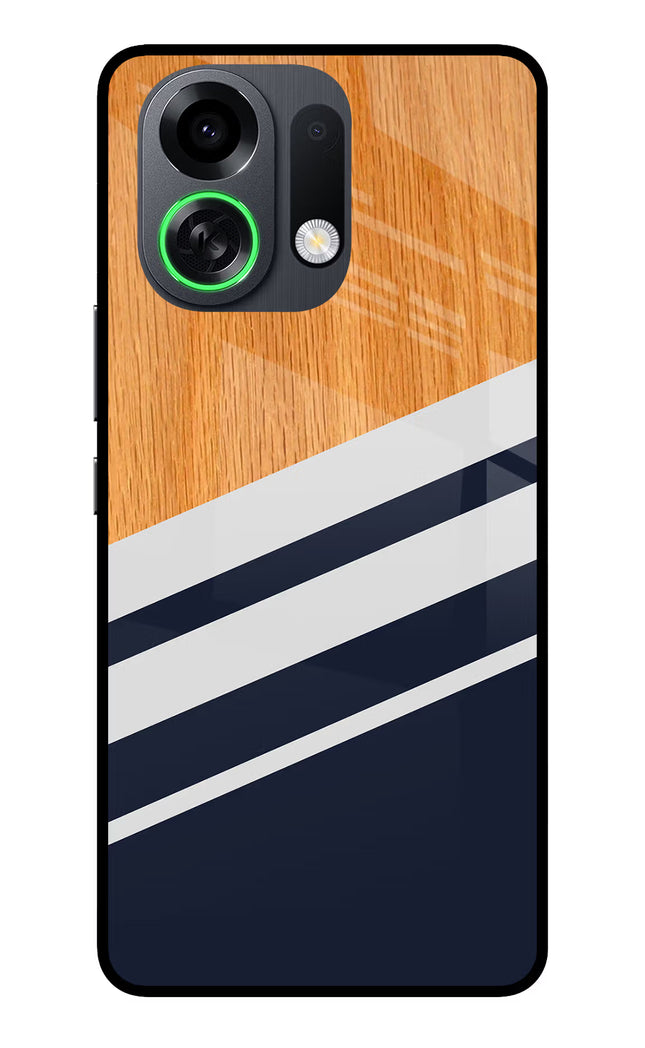Blue and white wooden OPPO K13 Turbo Pro 5G Metal Case Back Cover by Casekaro