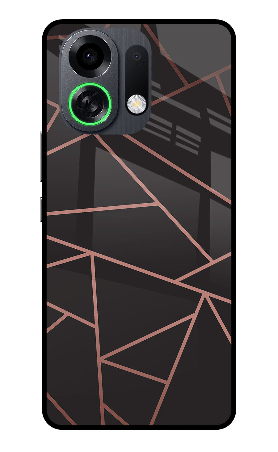 Geometric Pattern OPPO K13 Turbo Pro 5G Back Cover, Metal case