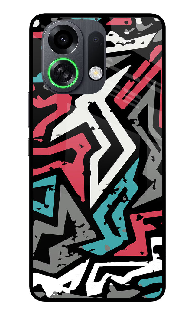 Geometric Graffiti OPPO K13 Turbo Pro 5G Metal Case Back Cover by Casekaro