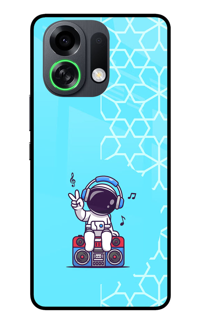 Cute Astronaut Chilling OPPO K13 Turbo Pro 5G Metal Case Back Cover by Casekaro