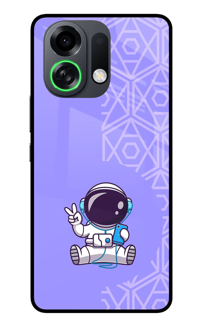 Cute Astronaut Chilling OPPO K13 Turbo Pro 5G Metal Case Back Cover by Casekaro