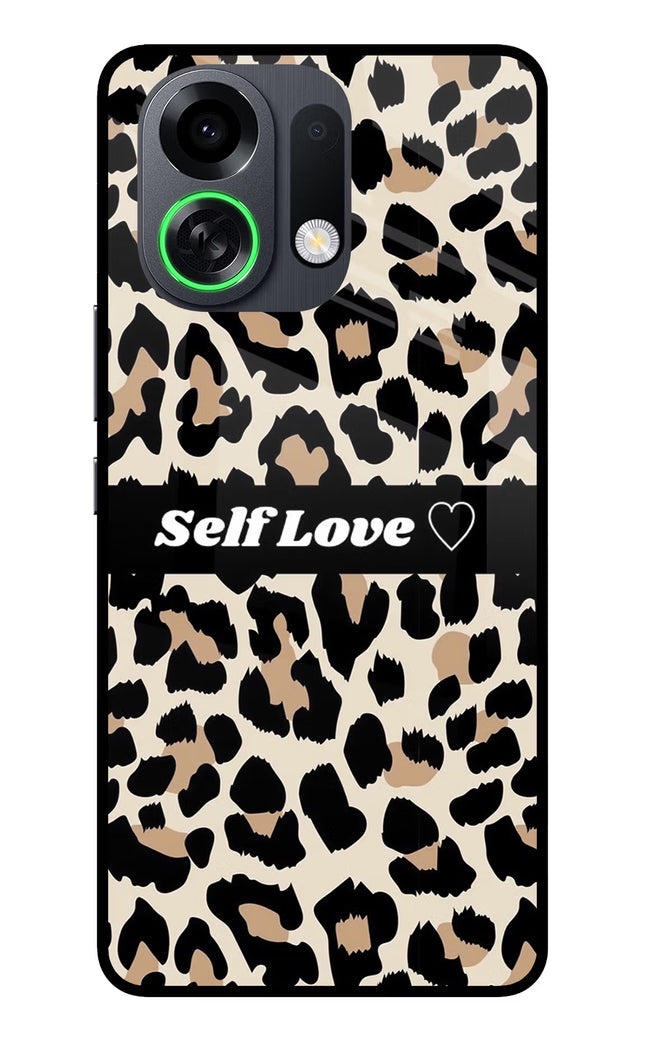 Leopard Print Self Love OPPO K13 Turbo Pro 5G Metal Case Back Cover by Casekaro