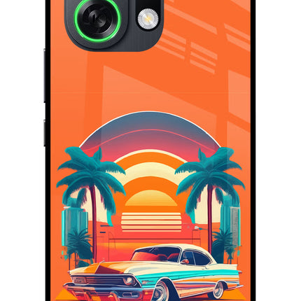 Palm Drive 80s OPPO K13 Turbo Pro 5G Metal Case Back Cover by Casekaro