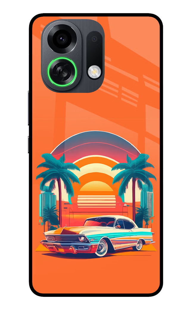 Palm Drive 80s OPPO K13 Turbo Pro 5G Metal Case Back Cover by Casekaro