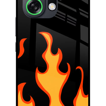 Fired Up – Black OPPO K13 Turbo Pro 5G Metal Case Back Cover by Casekaro