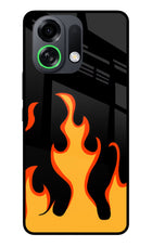 Fired Up – Black OPPO K13 Turbo Pro 5G Metal Case Back Cover by Casekaro
