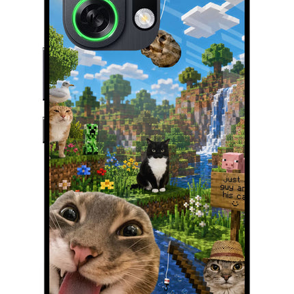 Minecraft Cat Chaos OPPO K13 Turbo Pro 5G Metal Case Back Cover by Casekaro
