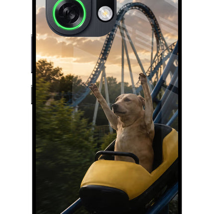 Rollercoaster Dog OPPO K13 Turbo Pro 5G Metal Case Back Cover by Casekaro