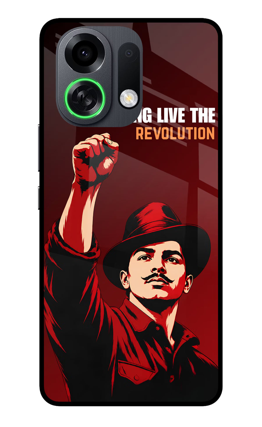 Bhagat Singh Revolution OPPO K13 Turbo Pro 5G Back Cover, Metal case