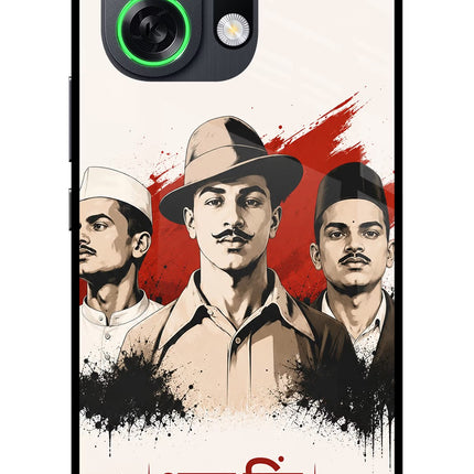 Bhagat Singh Trio OPPO K13 Turbo Pro 5G Metal Case Back Cover by Casekaro