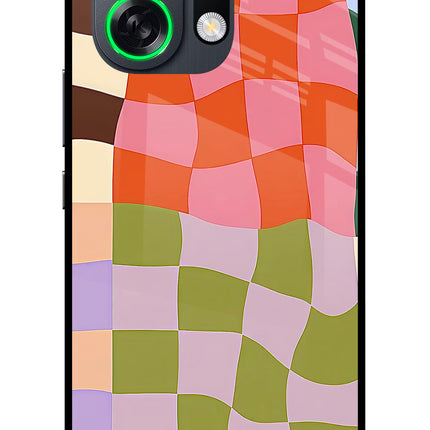 Wavy Grid OPPO K13 Turbo Pro 5G Metal Case Back Cover by Casekaro