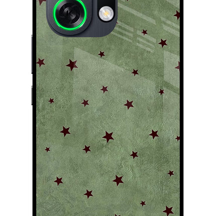 Green Stars OPPO K13 Turbo Pro 5G Metal Case Back Cover by Casekaro