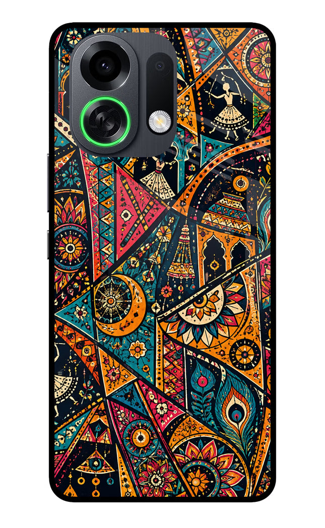 Folk Print OPPO K13 Turbo Pro 5G Metal Case Back Cover by Casekaro