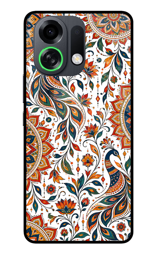 White Mayura OPPO K13 Turbo Pro 5G Metal Case Back Cover by Casekaro