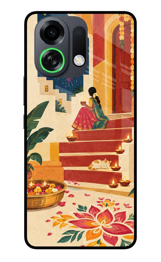 Diwali Rangoli OPPO K13 Turbo Pro 5G Metal Case Back Cover by Casekaro