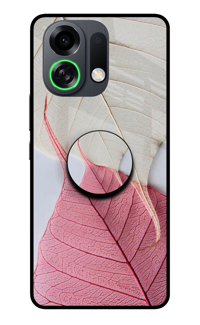 White Pink Leaf OPPO K13 Turbo Pro 5G Pop Case by Casekaro