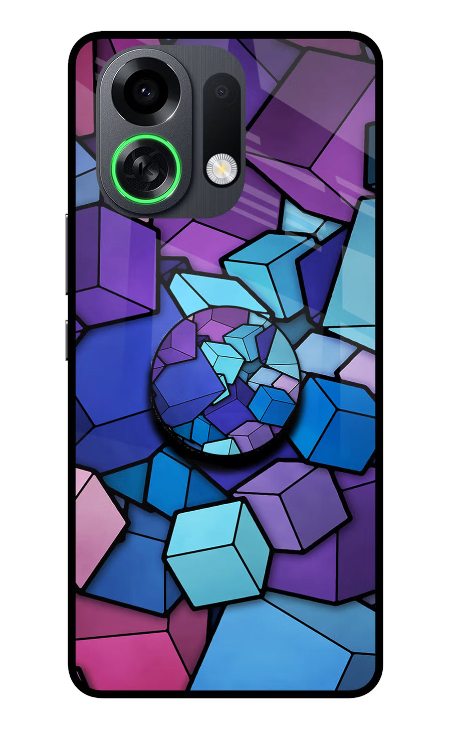 Cubic Abstract OPPO K13 Turbo Pro 5G Pop Case, Metal case