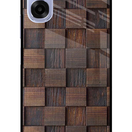 Wooden Cube Design OPPO K14x 5G Metal Case Back Cover by Casekaro