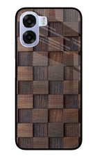Wooden Cube Design OPPO K14x 5G Metal Case Back Cover by Casekaro