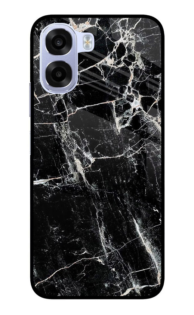 Black Marble Texture OPPO K14x 5G Metal Case Back Cover by Casekaro
