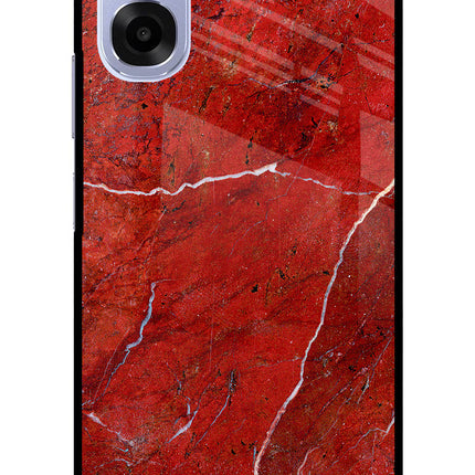Red Marble Design OPPO K14x 5G Metal Case Back Cover by Casekaro
