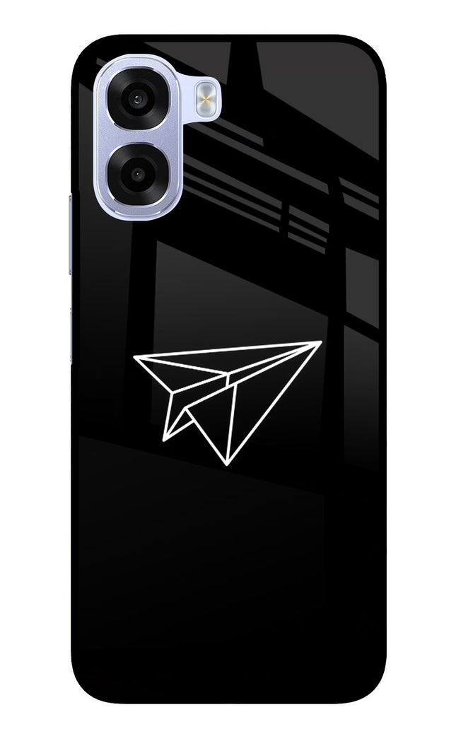 Paper Plane White OPPO K14x 5G Metal Case Back Cover by Casekaro