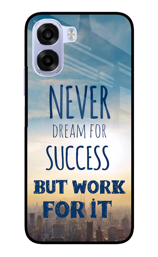 Never Dream For Success But Work For It OPPO K14x 5G Metal Case Back Cover by Casekaro