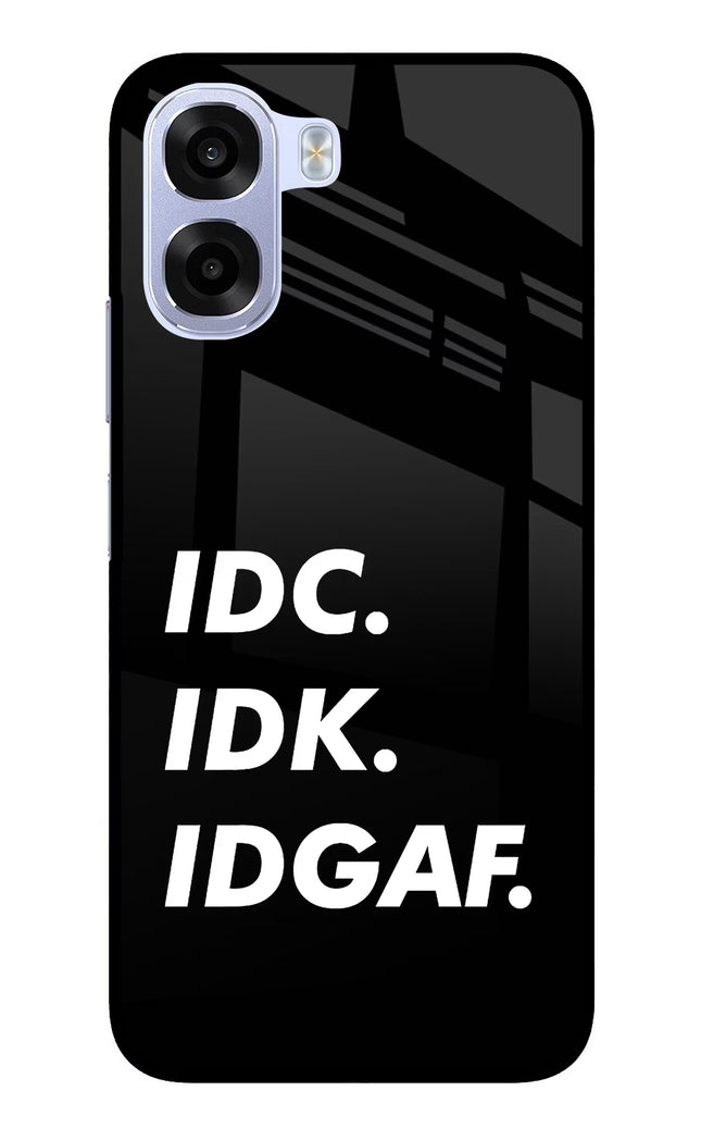 Idc Idk Idgaf OPPO K14x 5G Metal Case Back Cover by Casekaro