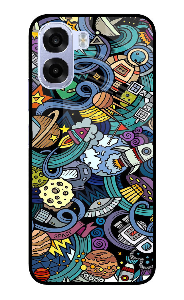 Space Abstract OPPO K14x 5G Metal Case Back Cover by Casekaro
