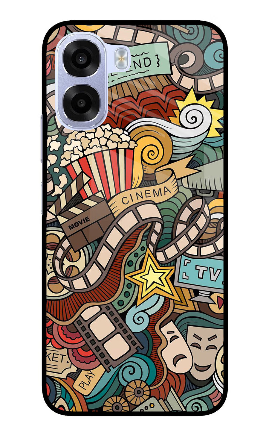Cinema Abstract OPPO K14x 5G Back Cover, Metal case