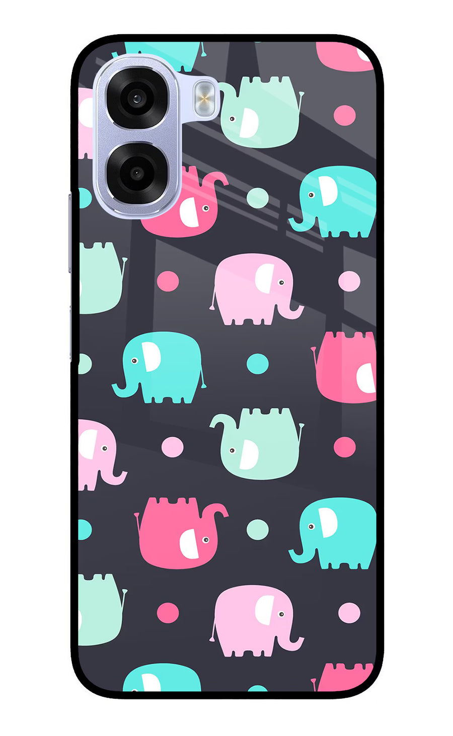 Elephants OPPO K14x 5G Back Cover, Metal case