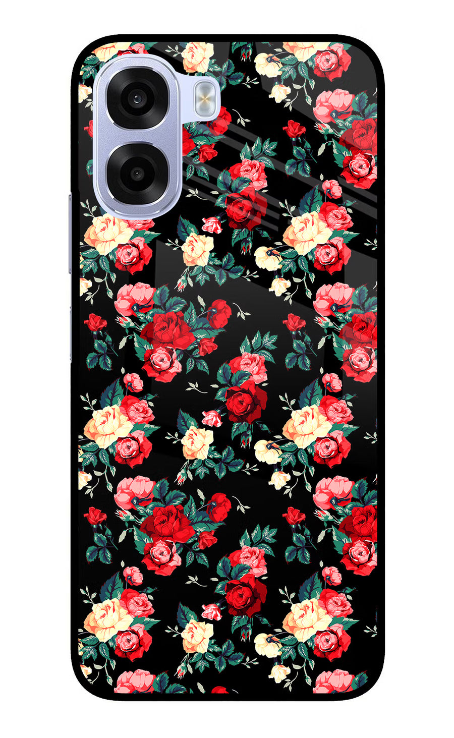Rose Pattern OPPO K14x 5G Back Cover, Metal case