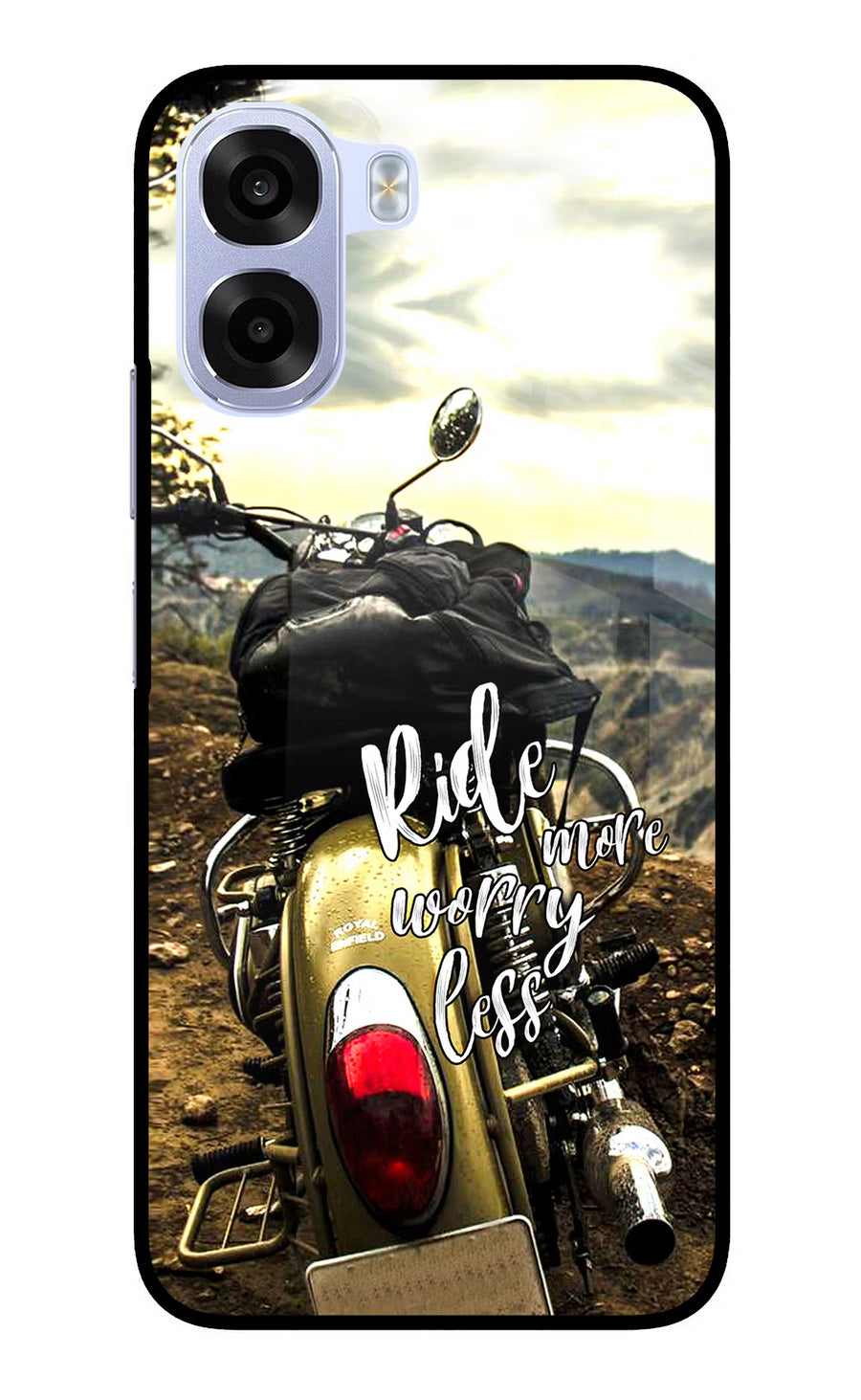 Ride More Worry Less OPPO K14x 5G Back Cover, Metal case