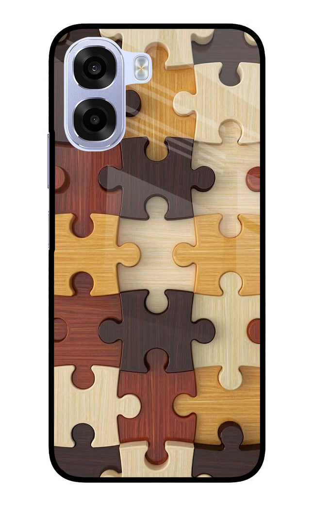 Wooden Puzzle OPPO K14x 5G Metal Case Back Cover by Casekaro